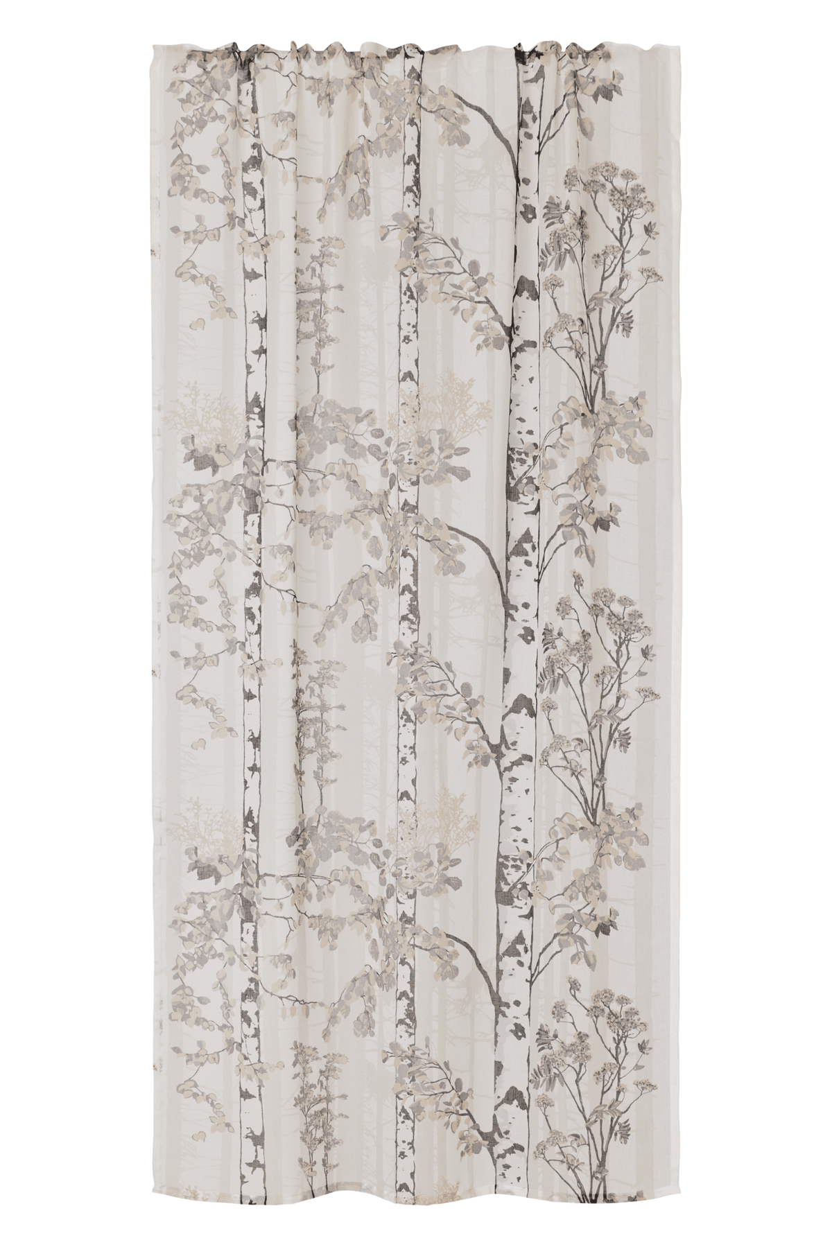 108213-9510; Vallila Luontopolku-valoverho Harmaa-beige / 140x250 cm