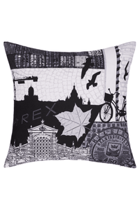 108829-9200; Vallila Helsinki-koristetyynynpäällinen Harmaa / 43x43 cm