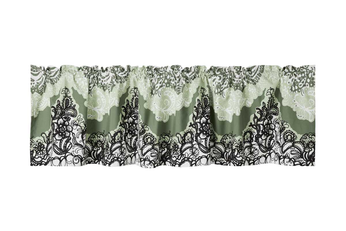 23310-61090-7700VA; Vallila Mandariini-verhokappa Vihreä / 60x250 cm