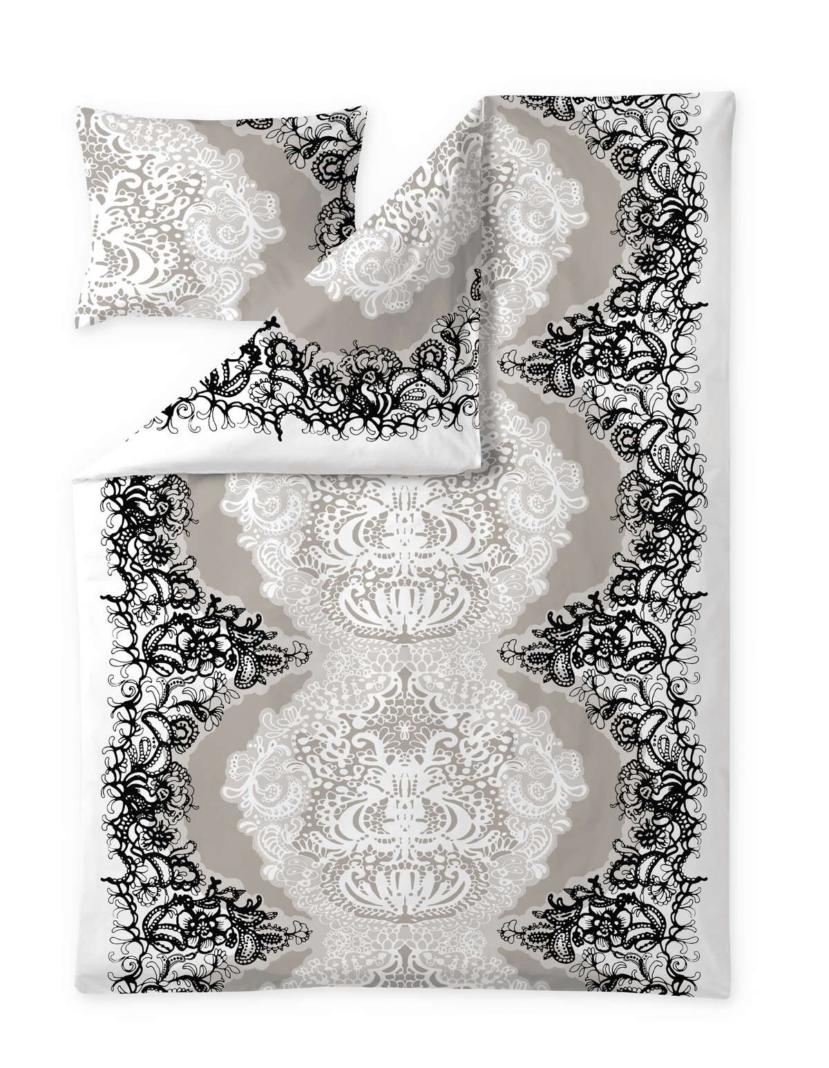 108704-1099; Vallila Mandariini-pussilakanasetti Latte / 150x210 cm