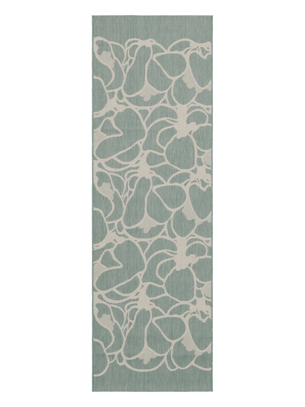 108296-7100; Vallila Makeba-käytävämatto Salvianvihreä / 100x300 cm