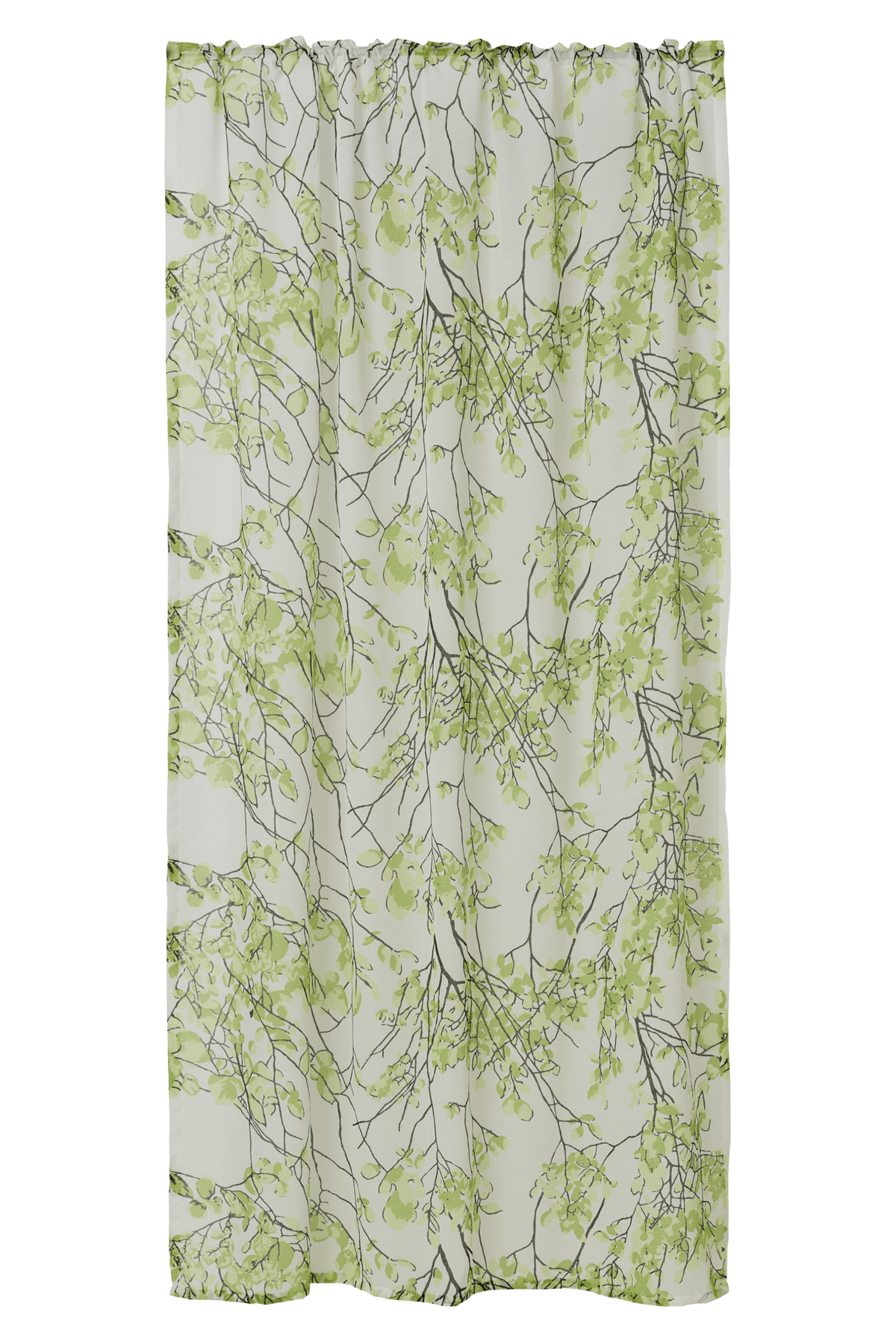 109017-7200; Vallila Lehtisade-valoverho Luonnonvihreä / 140x240 cm 