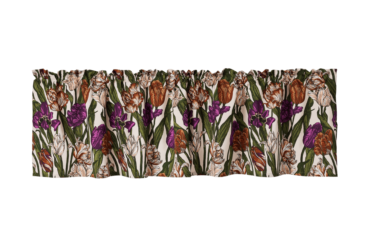 23310-101300-3750VA; Vallila Kukoistus-verhokappa Terra-violetti / 60x250 cm 