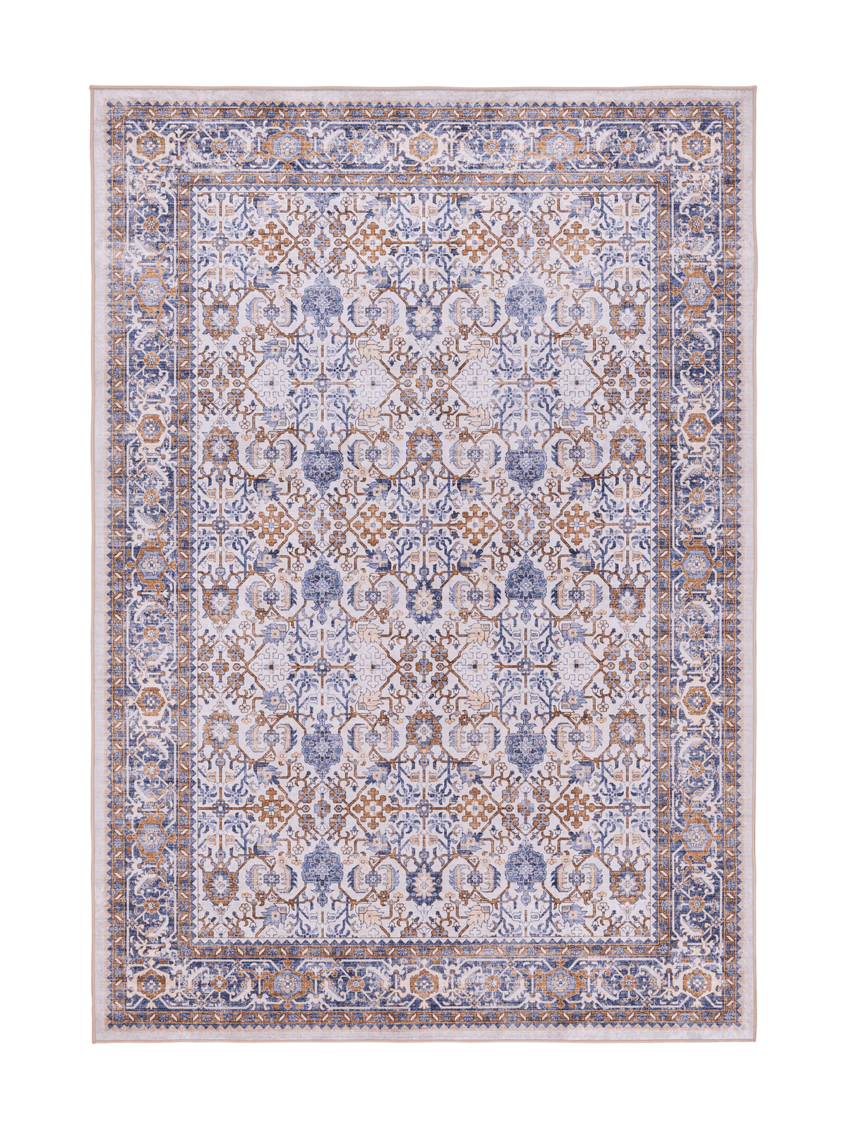 108335-1064; Vallila Jalokivi-matto Beige-sininen / 160x230 cm 