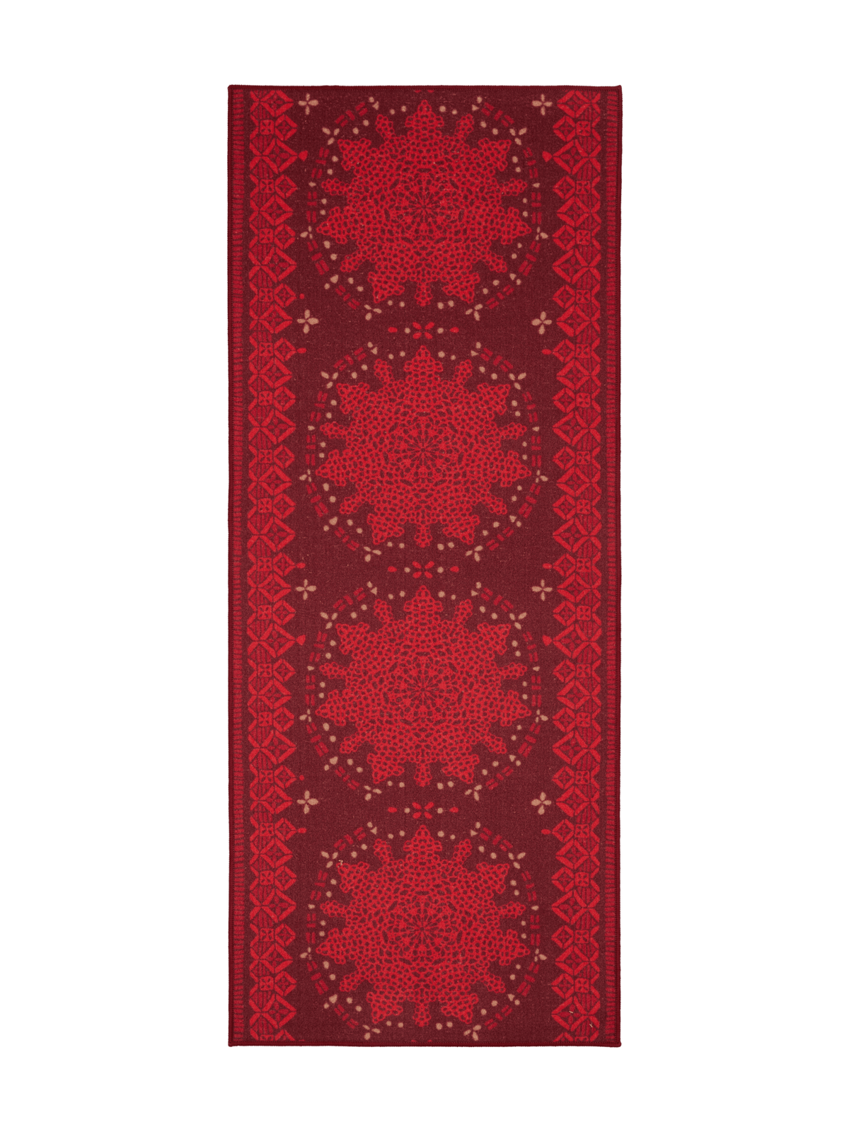 109352-4800; Vallila Elviira-käytävämatto Punainen / 80x400 cm 