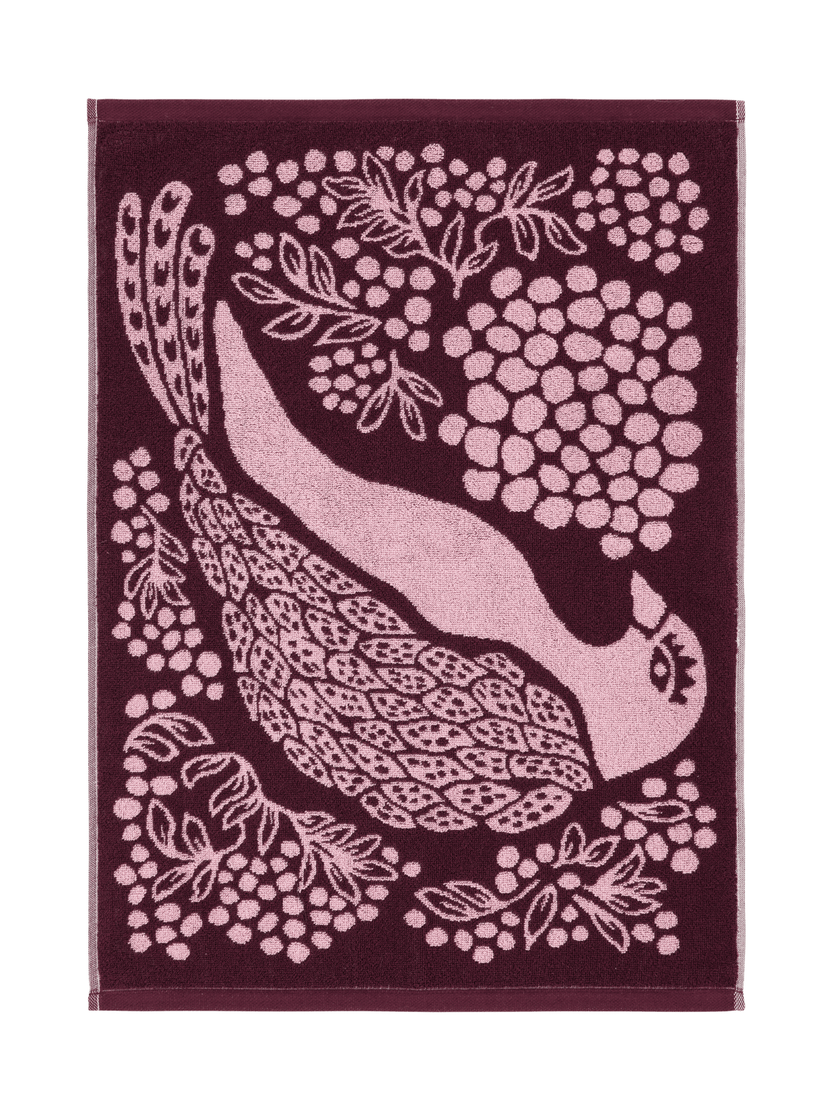 109000-4900; Vallila Viserrys-pyyhe Viininpunainen / 50x70 cm 