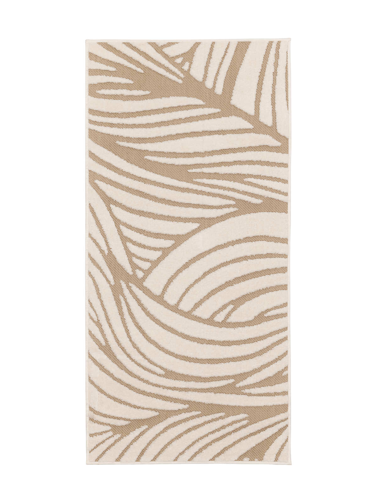109260-1001; Vallila Aallokko-käytävämatto Beige-valkoinen / 80x160 cm 