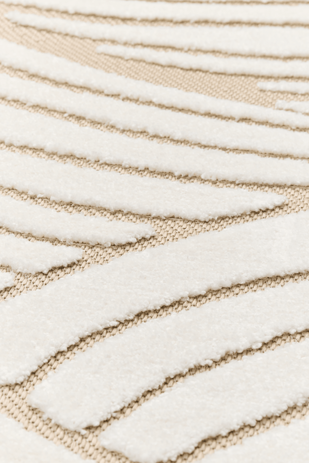 109261-1001_1; 109260-1001_1; Vallila Aallokko-käytävämatto Beige-valkoinen / 80x160 cm 
